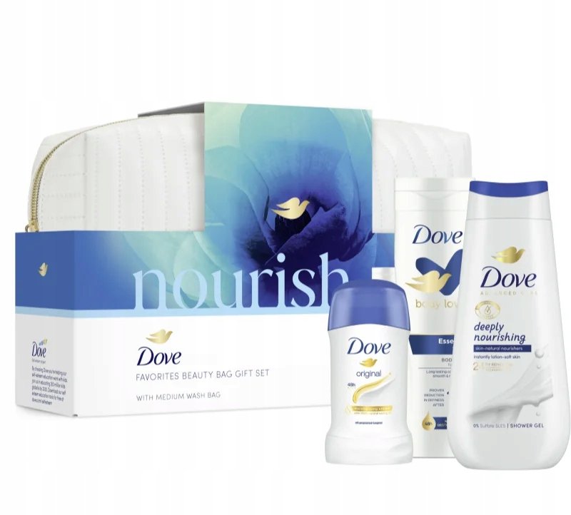 

DOVE NOURISH Набор косметики для женщин гель + стик + бальзам + косметика.
