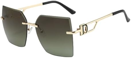 

Модные женские солнцезащитные очки большого размера без оправы для женщин и мужчин, ретро-очки, солнцезащитные очки для женщин, защита от ультрафиолета UV400 MTZJH, C6