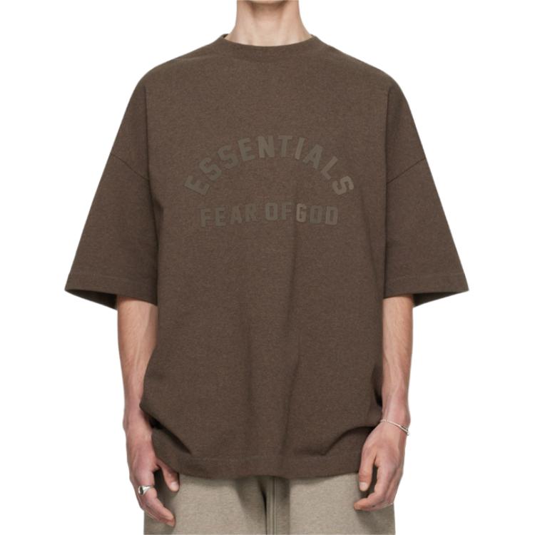 Футболка с коротким рукавом Heavy S/S из основной коллекции Fear Of God Essentials, цвет вересковое дерево — фото 4
