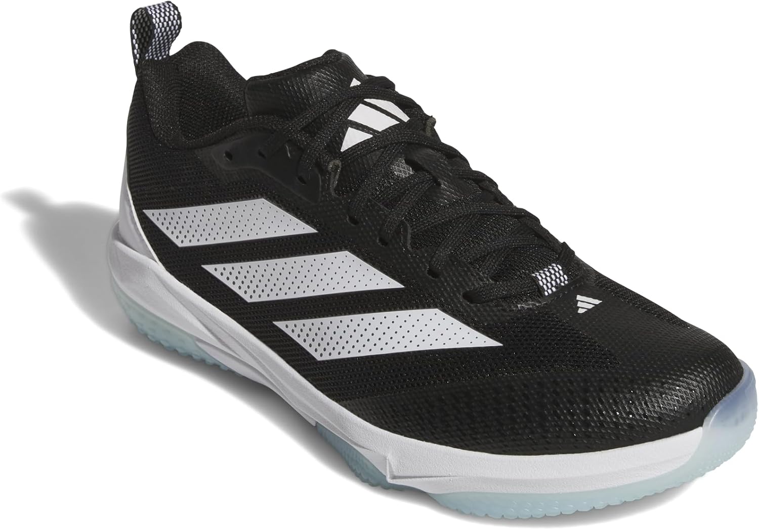 Мужские кроссовки Adidas Adizero Impact 2.0 для газона, белый/черный — фото 4