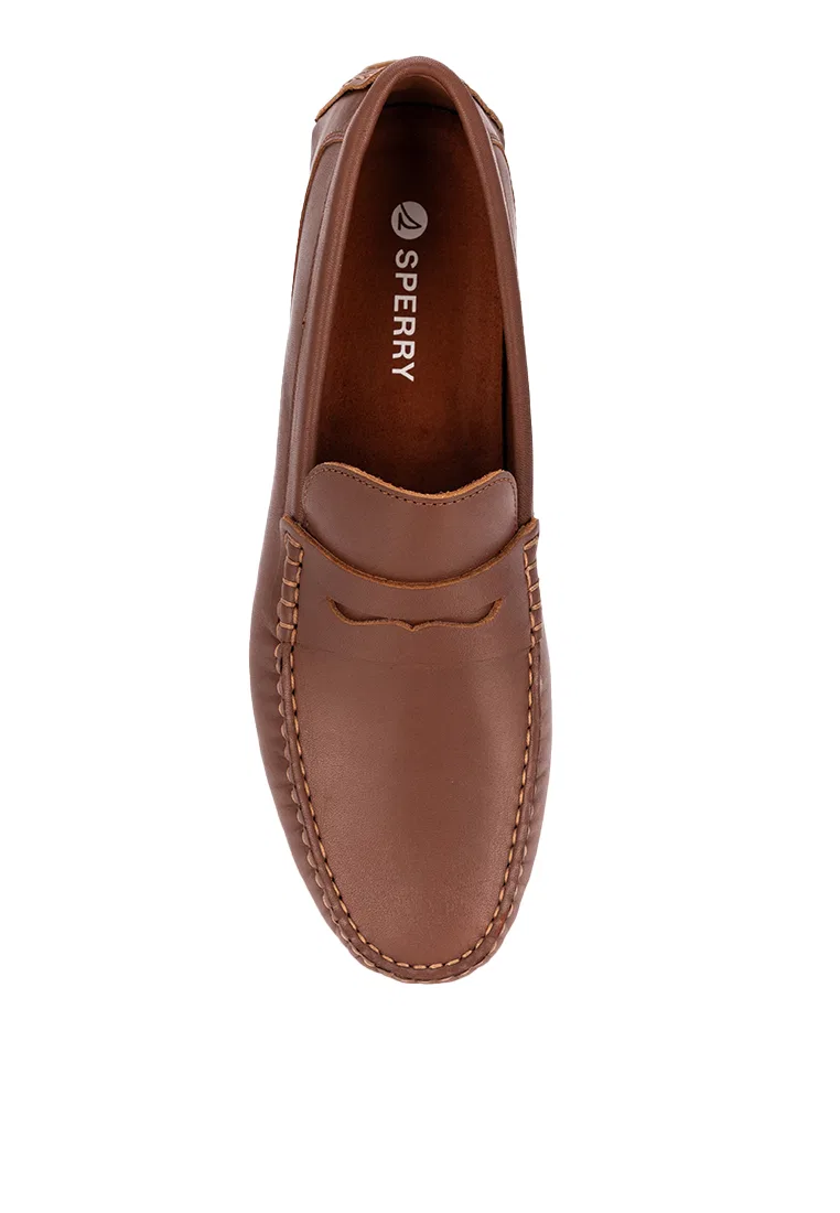 Мужские лоферы Davenport, коричневые, Penny Loafers Sperry — фото 4