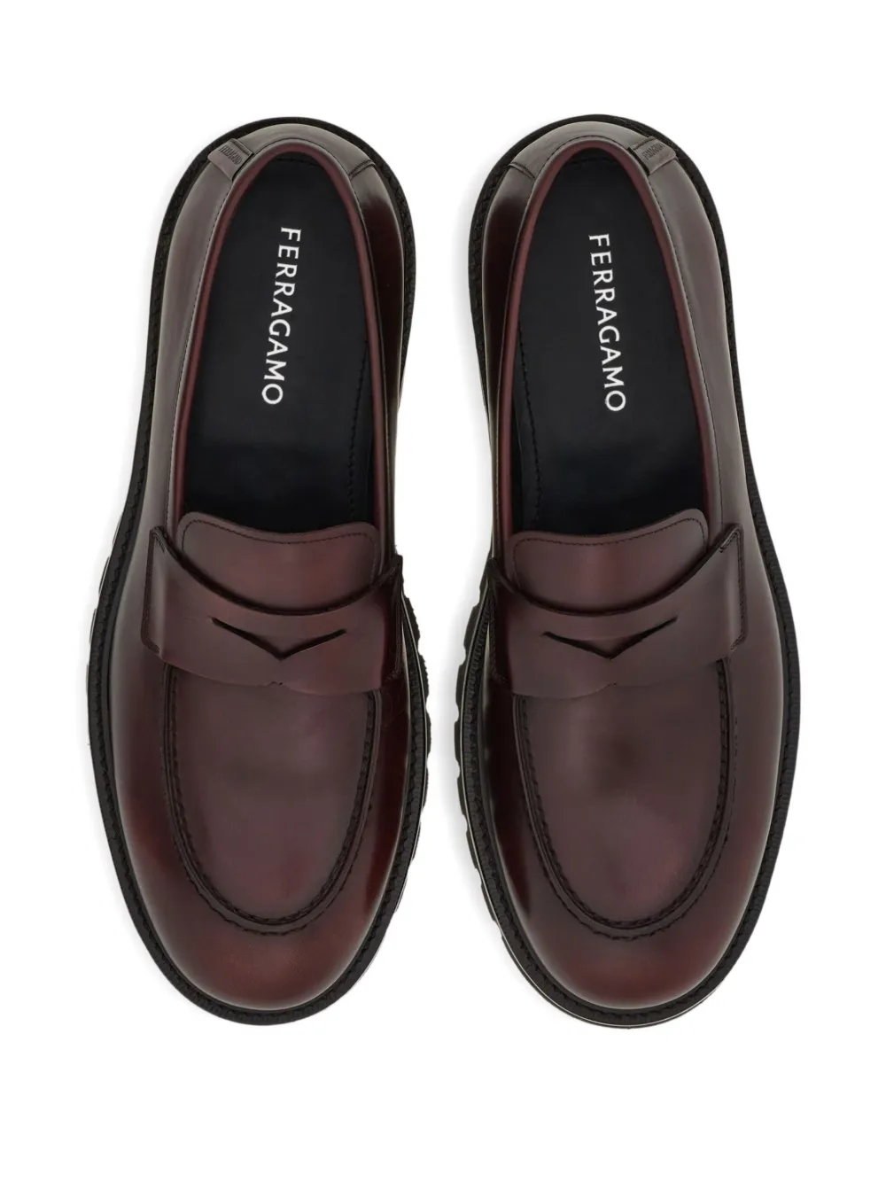 Пенни-лоферы с ремешком Ferragamo, коричневый — фото 3