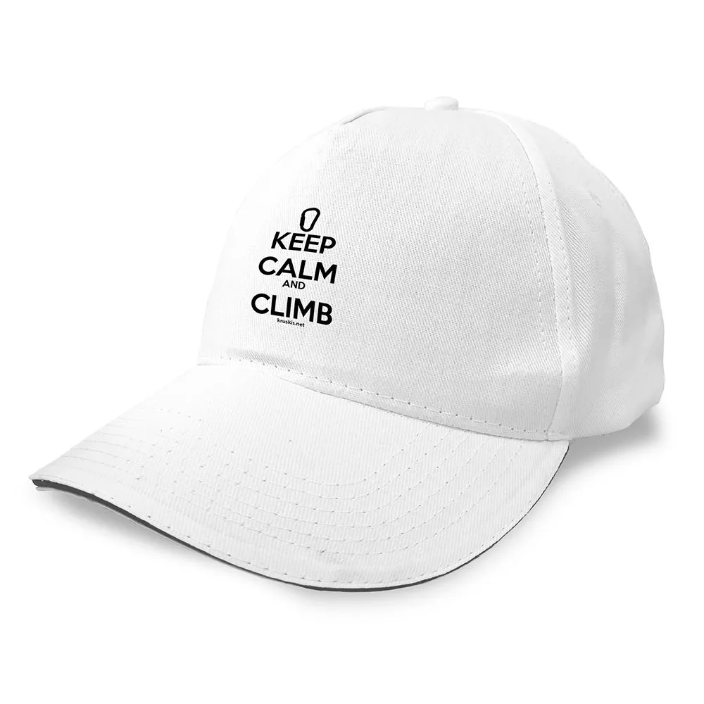 

Бейсболка Kruskis Keep Calm And Climb, белый