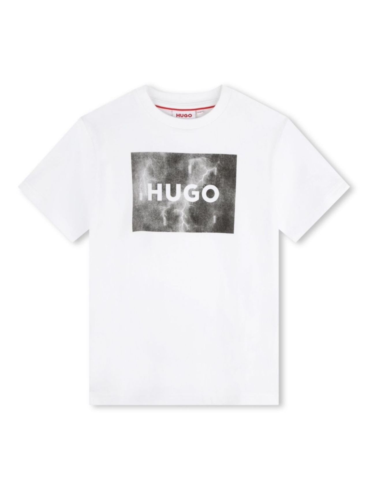 

HUGO KIDS футболка с логотипом, белый