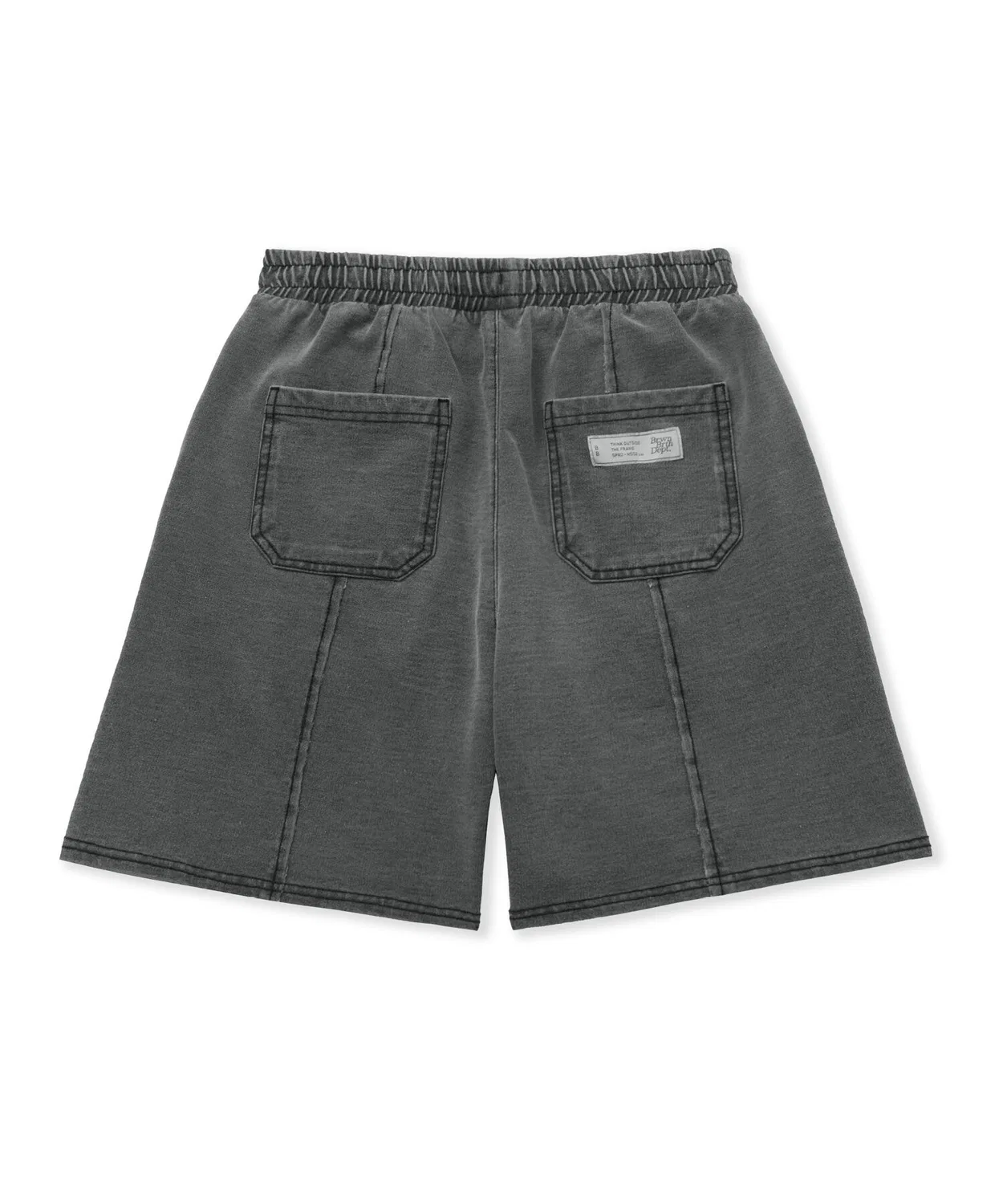Детские джинсовые шорты Tag Jersey чёрные от Brownbreath Kids — фото 3