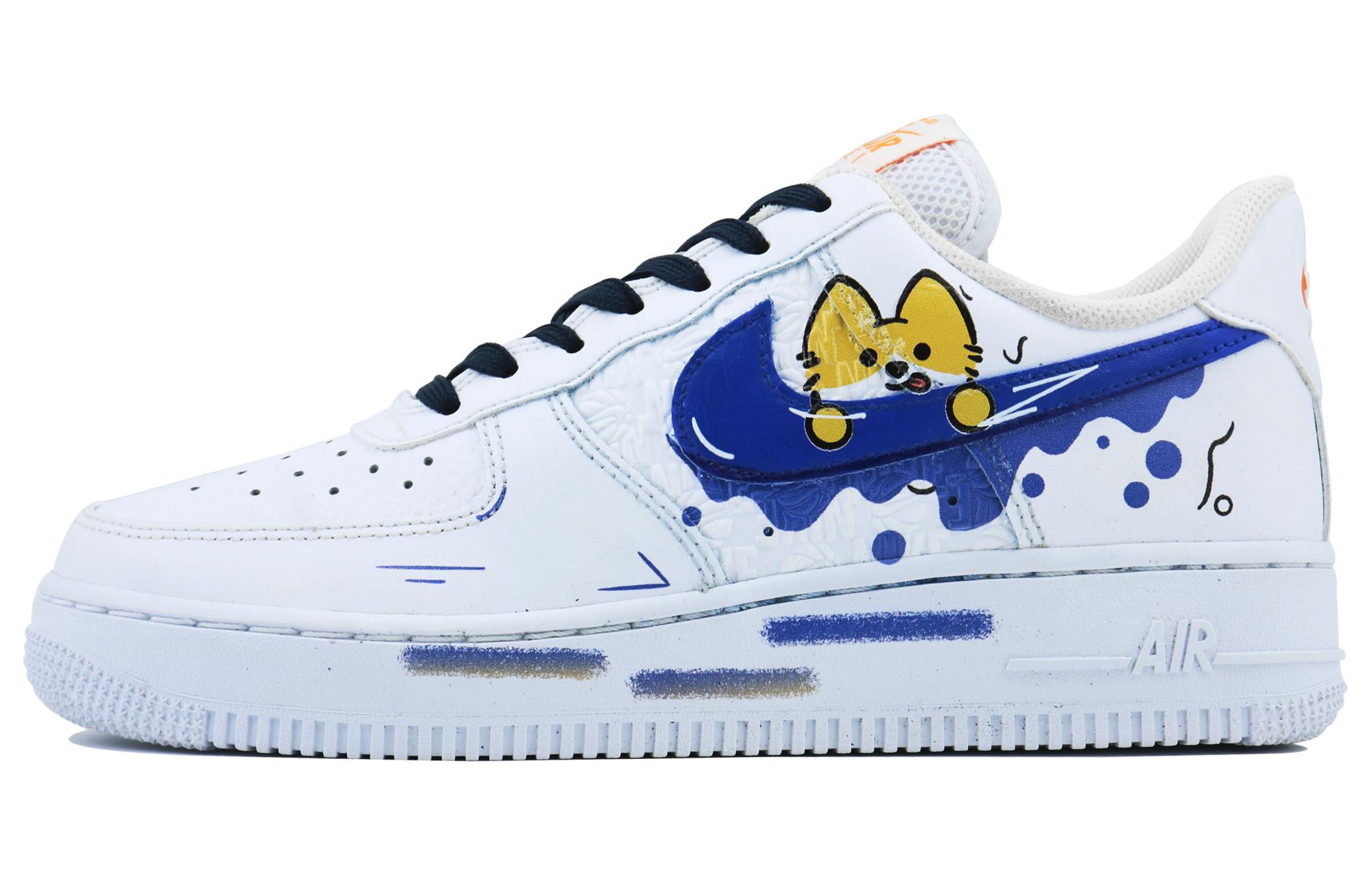 

Кроссовки Nike Air Force 1 Skateboarding Shoes Unisex Low-top Blue, белый