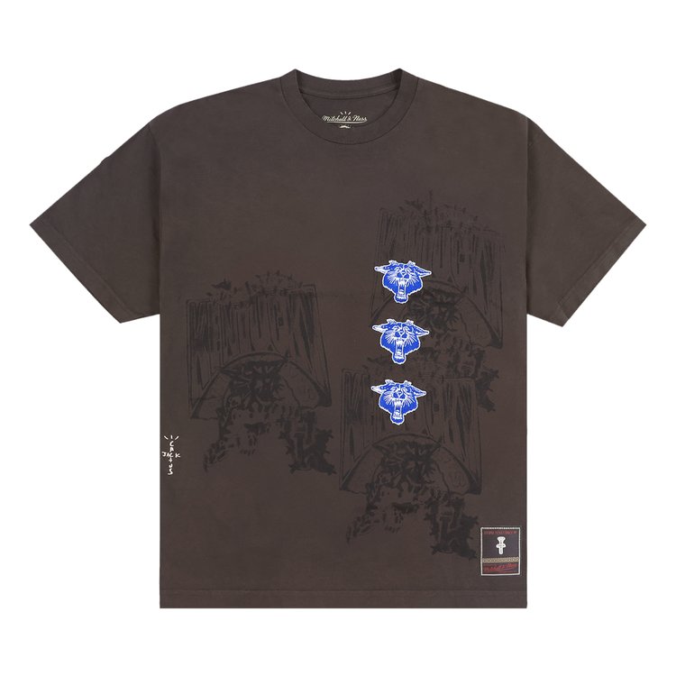 

Футболка Cactus Jack By Travis Scott Cactus Jack by Travis Scott x Mitchell & Ness University Of Kentucky Seal Tee, коричневый