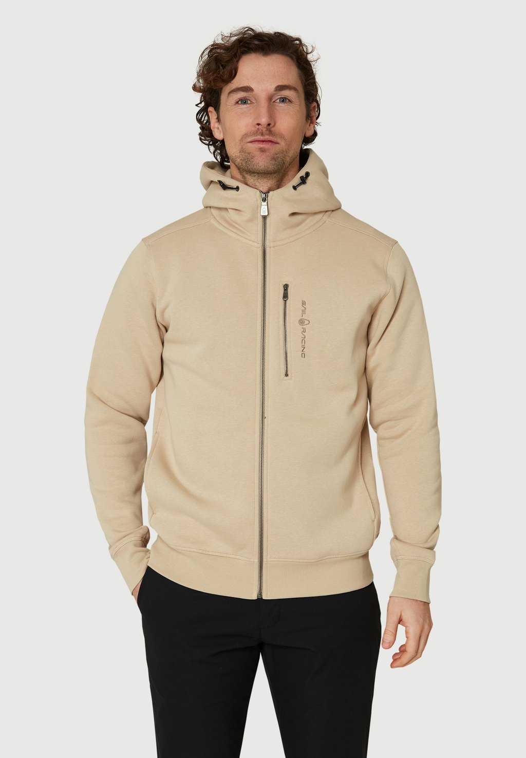 

Толстовка на молнии ZIP HOOD Sail Racing, бежевый