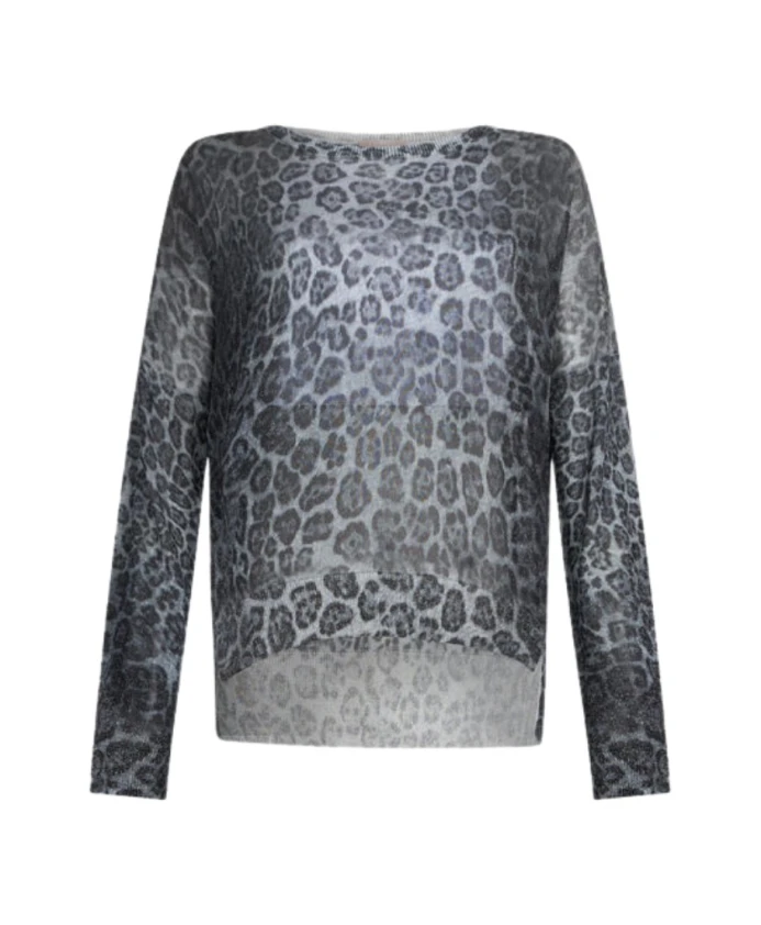 

Джемпер из люрекса Liu Jo, серый