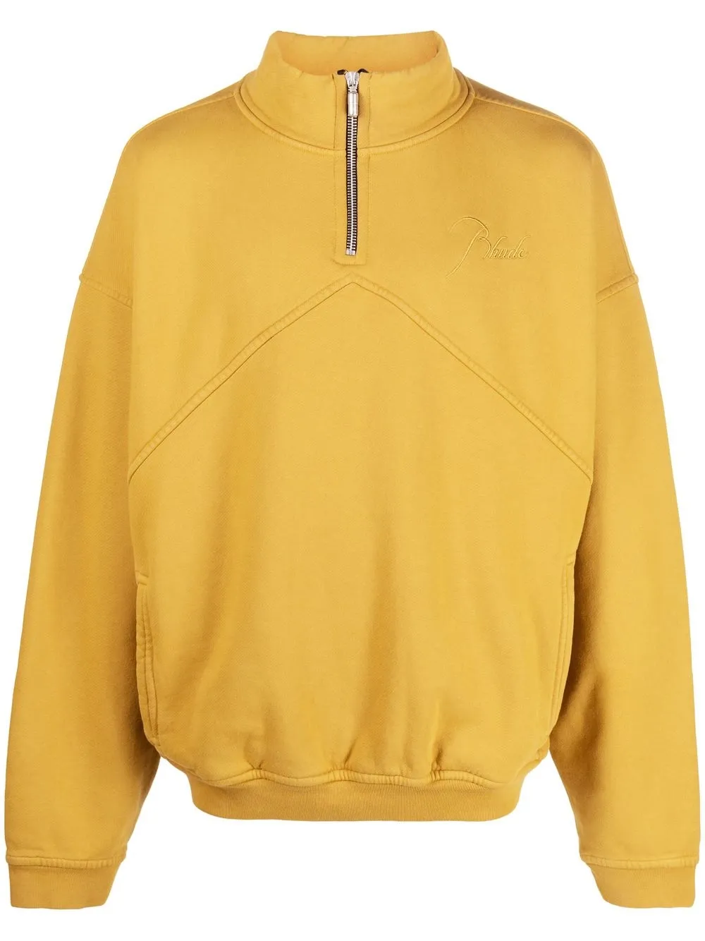 

Толстовка с молнией и вышитым логотипом RHUDE, желтый