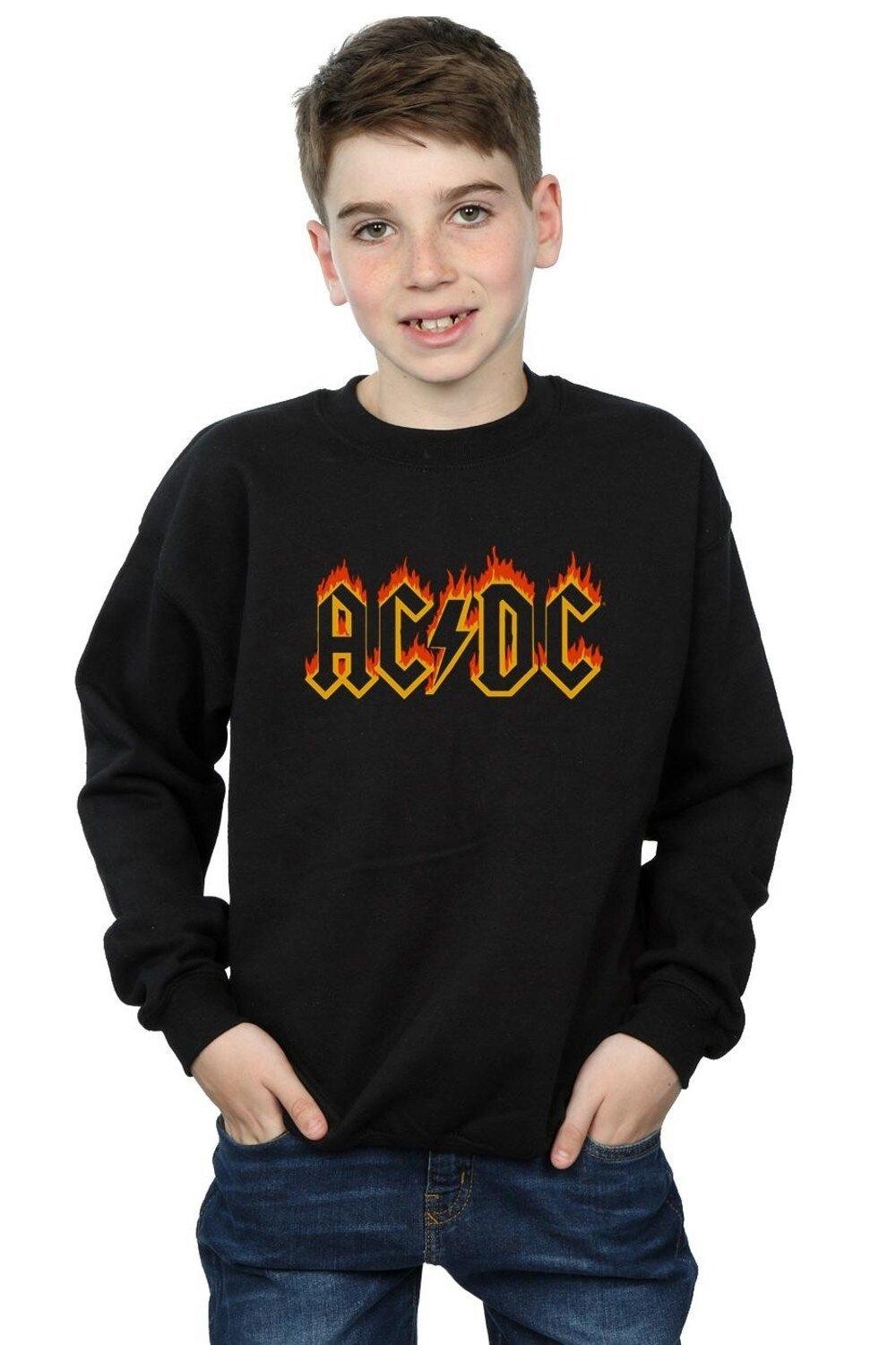 

Толстовка с логотипом Flames AC/DC, черный