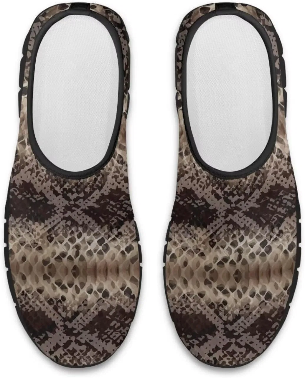 Кроссовки мужские мокасины Snake Skin Pattern, размер 5-14 Qoiuvncy