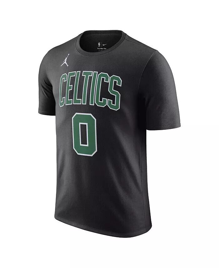 Мужская черная футболка с именем и номером Джейсона Татума Boston Celtics 2022/23 Statement Edition Jordan, черный — фото 3