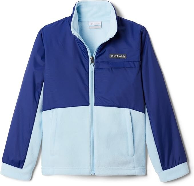 

Детская куртка Columbia Benton Springs III, синяя, с длинными рукавами и полной застежкой-молнией, UPS700