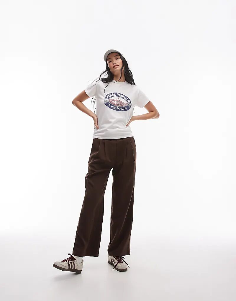 

Элегантные джоггеры коричневого цвета Topshop