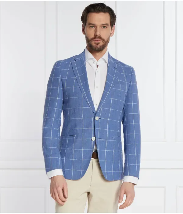Элегантная куртка C-Hug slim fit Boss, синий — фото 3