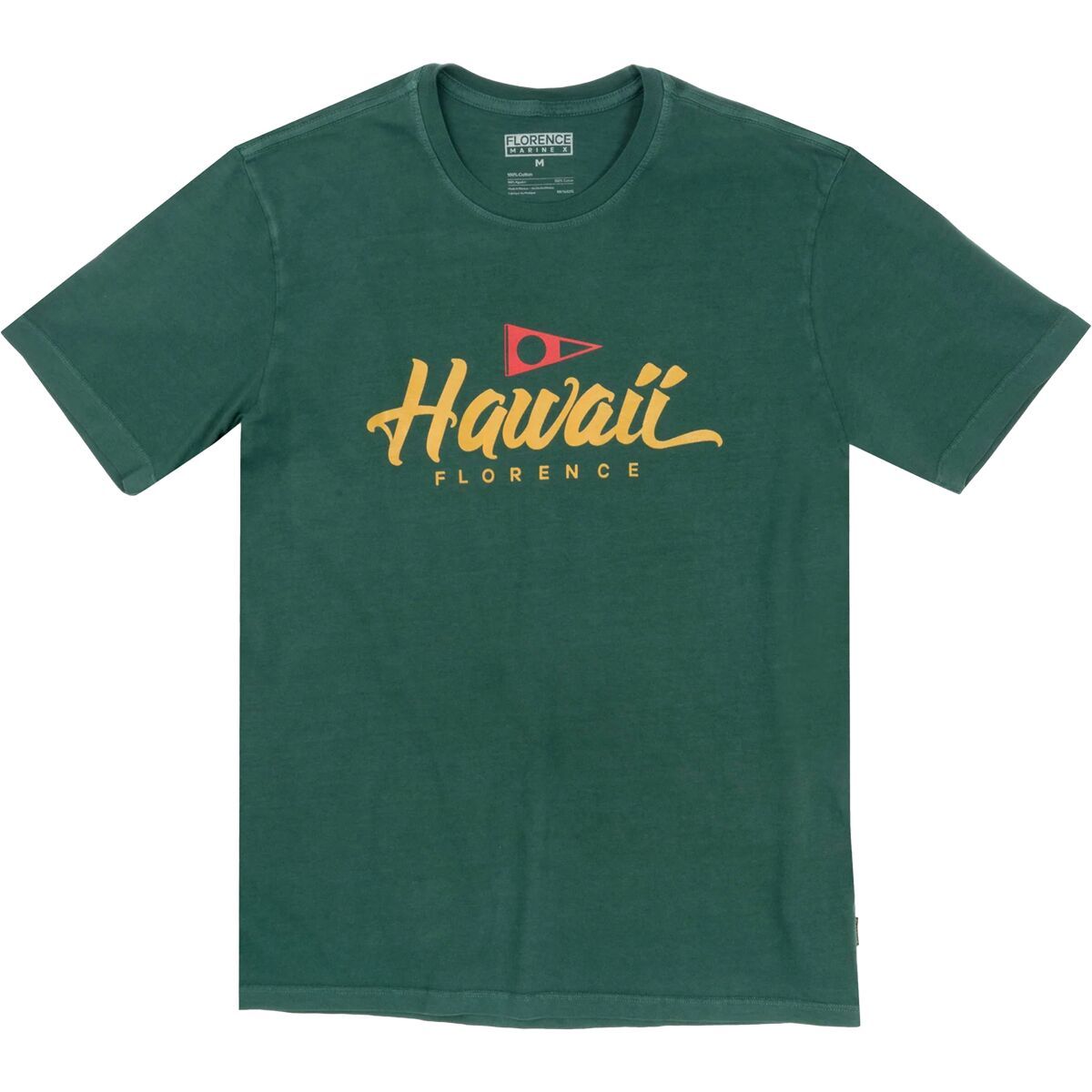 

Футболка Island script Florence Marine X, цвет dark emerald