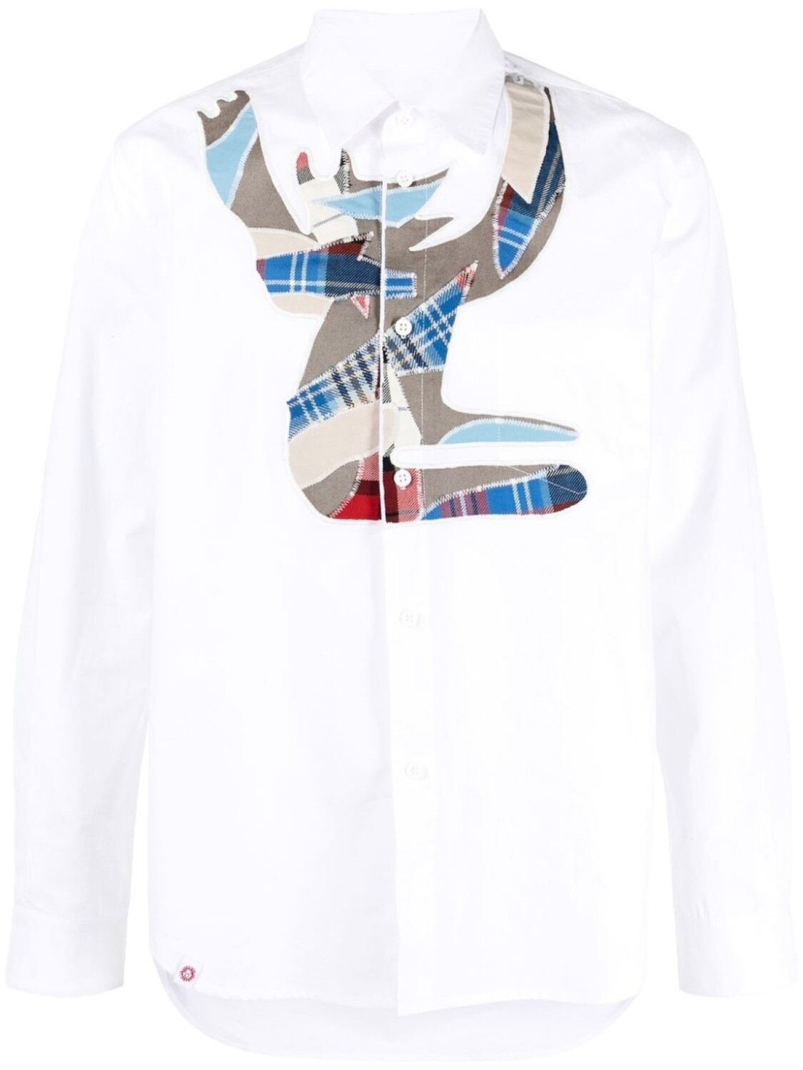 

Рубашка в технике пэчворк Charles Jeffrey Loverboy, белый