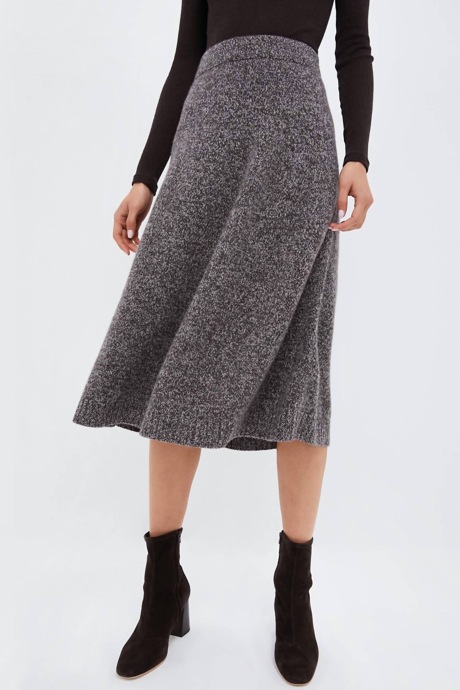 

Юбка Piega темно-коричневого цвета Max Mara