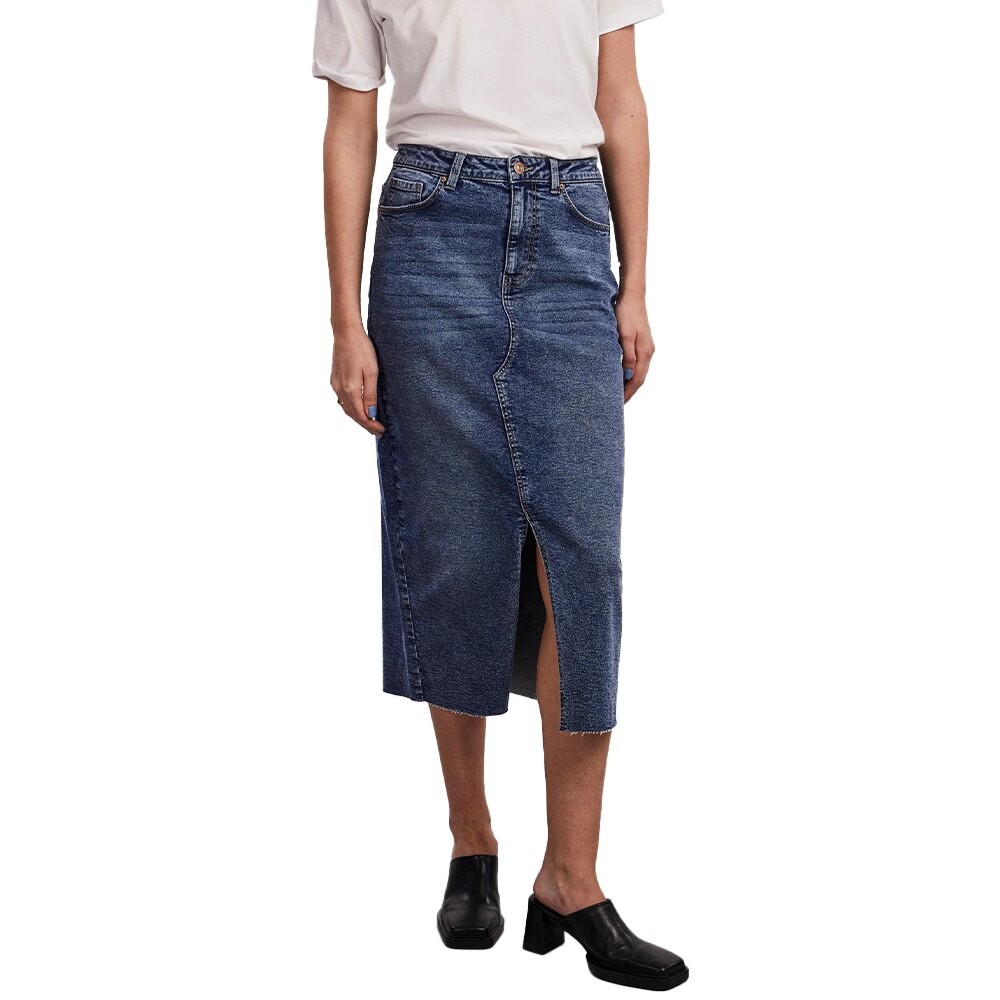

Юбка Pieces Jessie Denim High Waist Midi, синий