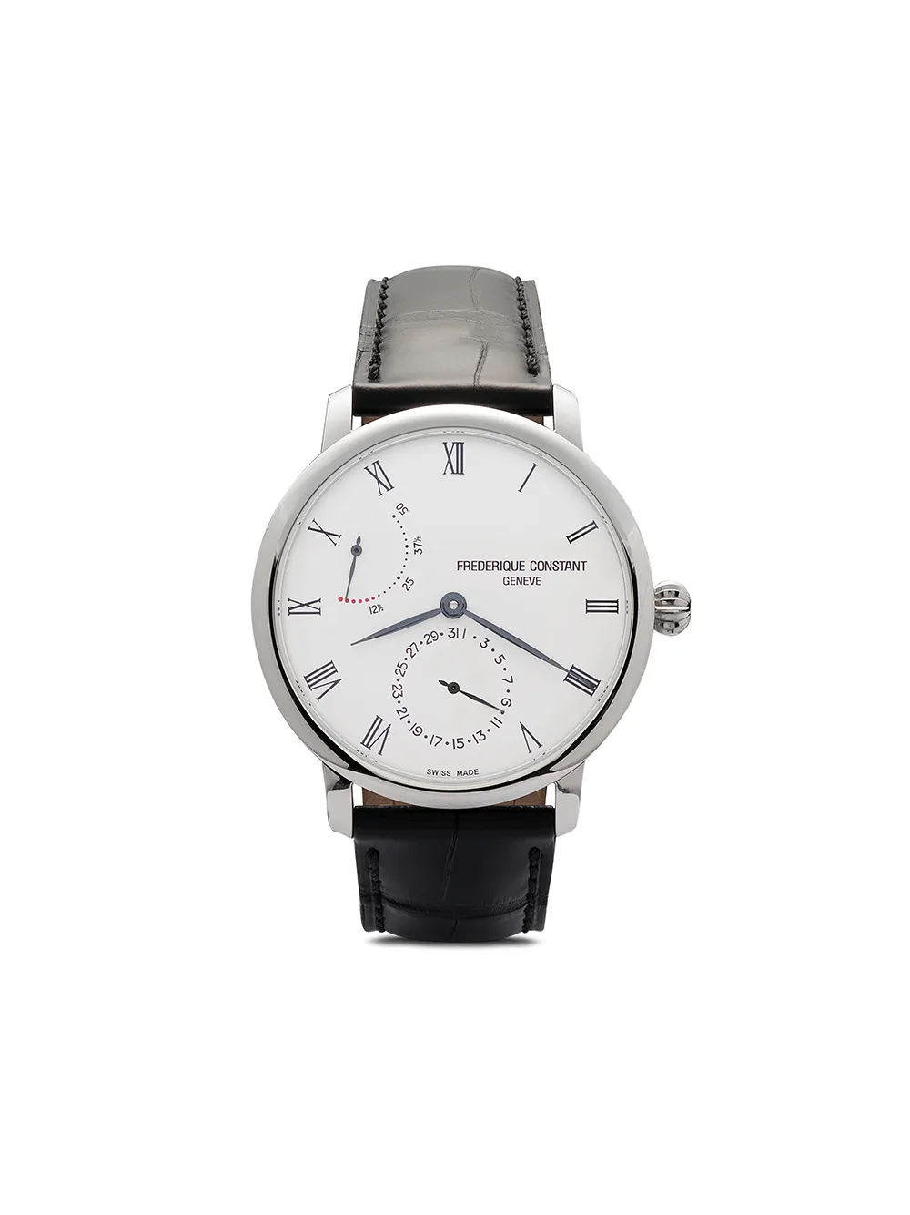 

Наручные часы Slimline Power Reserve 40 мм Frederique Constant, белый