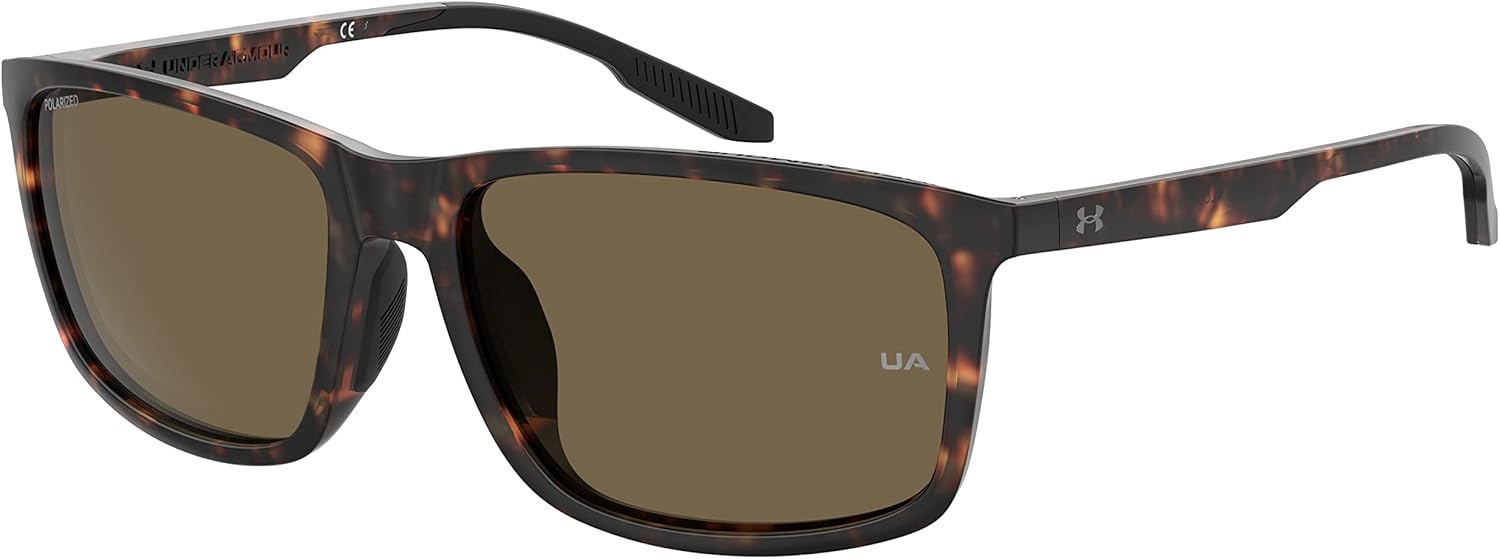 

Under Armour мужские Under Armour Men's Ua Loudon прямоугольные солнцезащитные очки, Matte Brown Havana