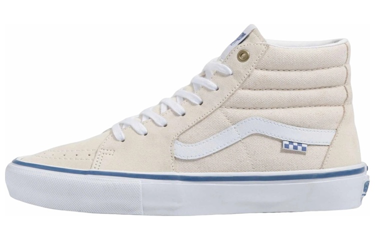 

Кроссовки Vans Raw Canvas Skate SK8-HI 'White Blue'