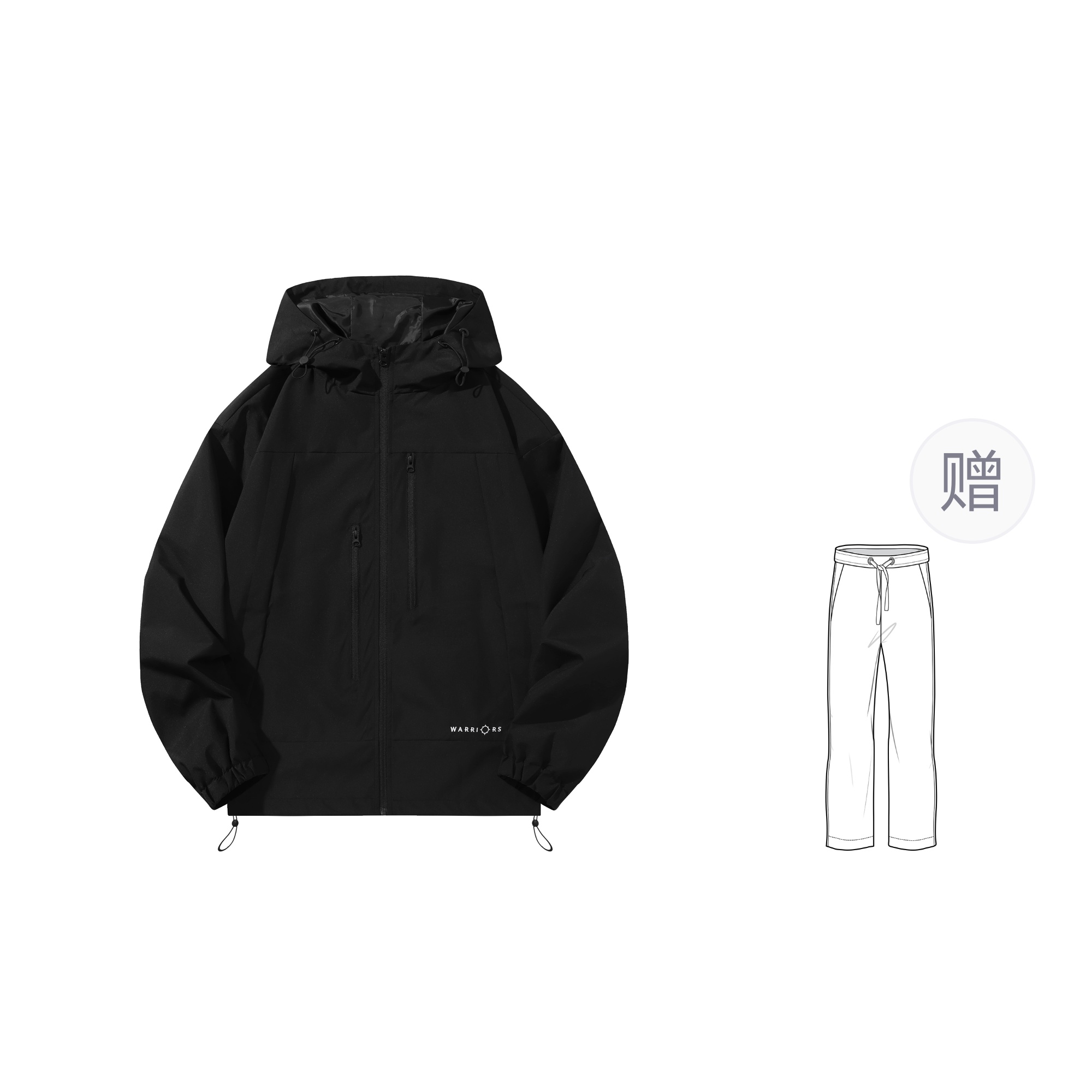 

DOKI Куртка Unisex, Black (Comes with Casual Pants)