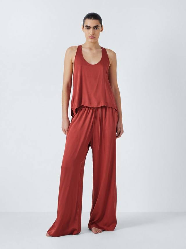 

Комплект пижамы Modal Racerback John Lewis, Rust