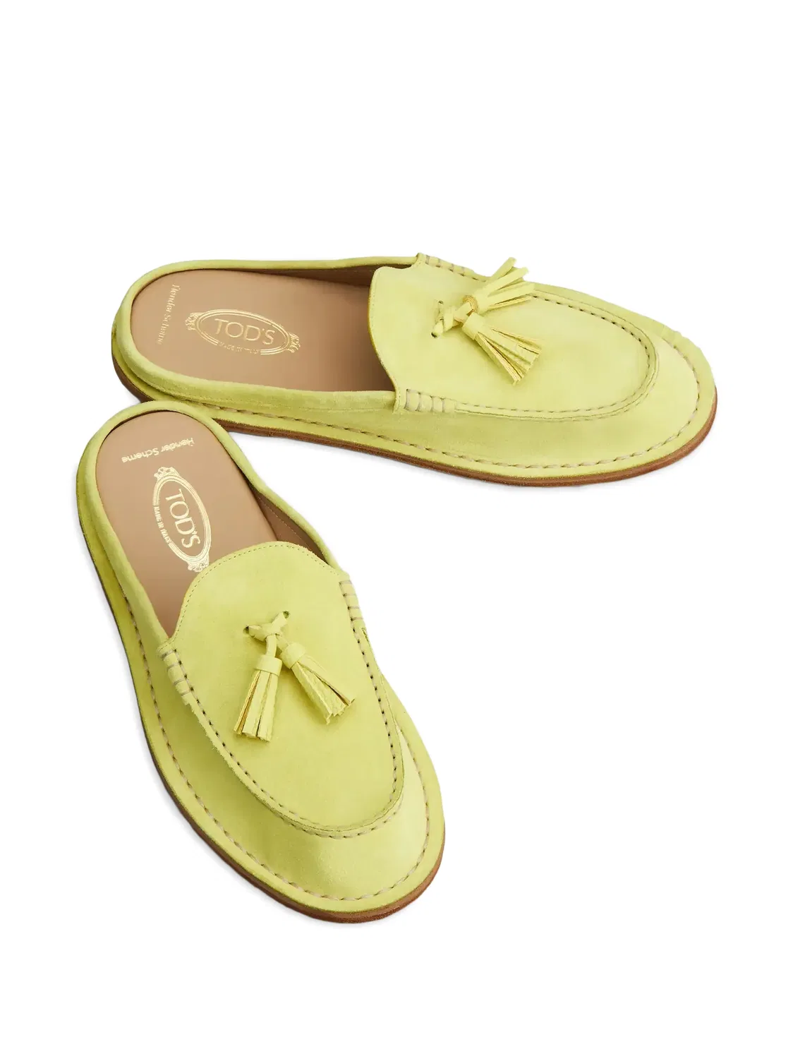 Мюли с кисточками Tod's, коричневый — фото 4