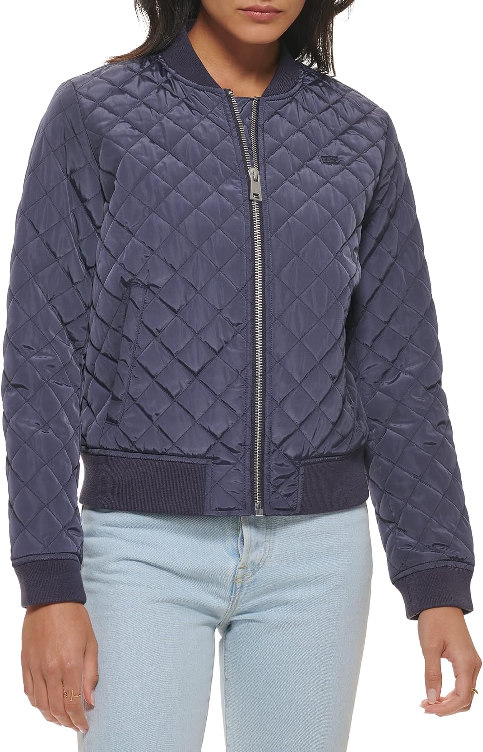 

Levi's Женская стеганая бомбер с бриллиантами, Odyssey Grey