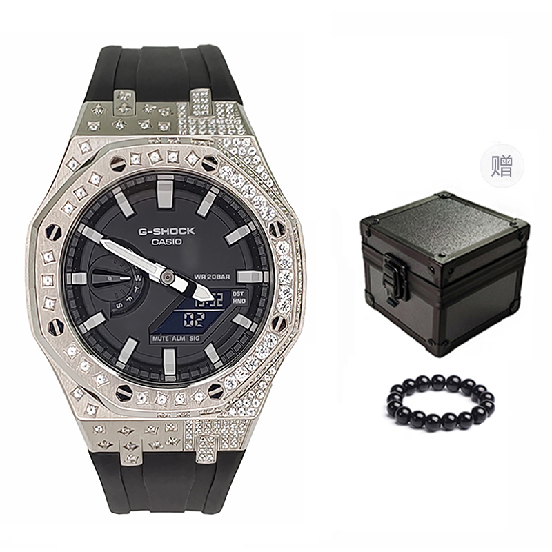 

Мужские часы CASIO Liquid Crystal/Analog Dual Display Series черные