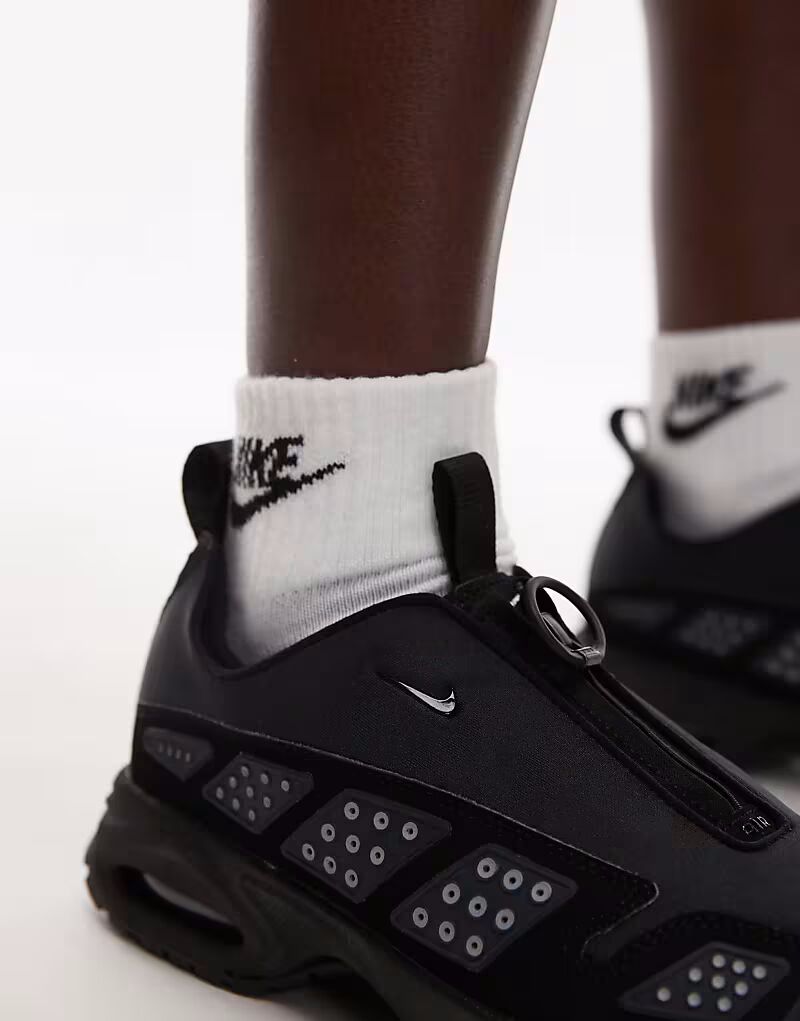 Кроссовки унисекс Nike Air Max SNDR черного и серебристого цветов — фото 4