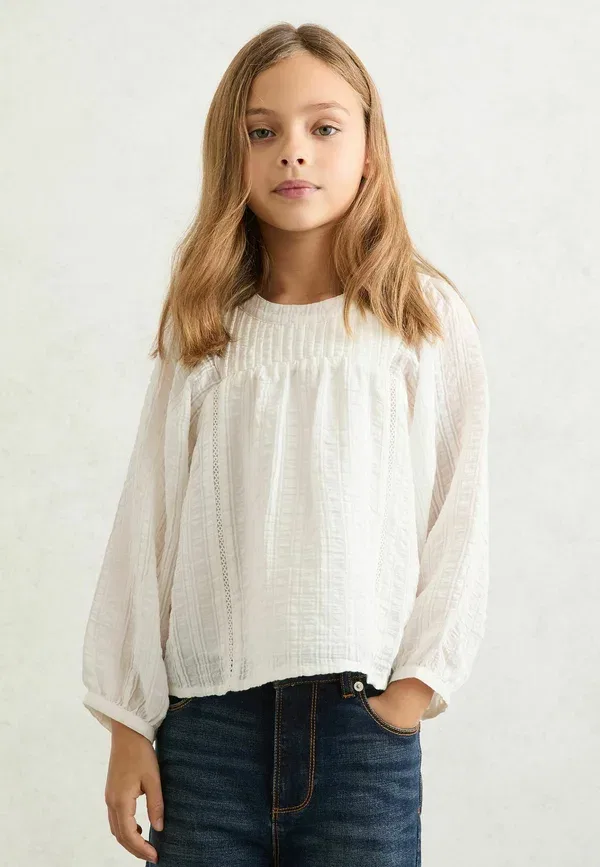 Блуза Reiss Elle cheesecloth textured blouse, белый — фото 2