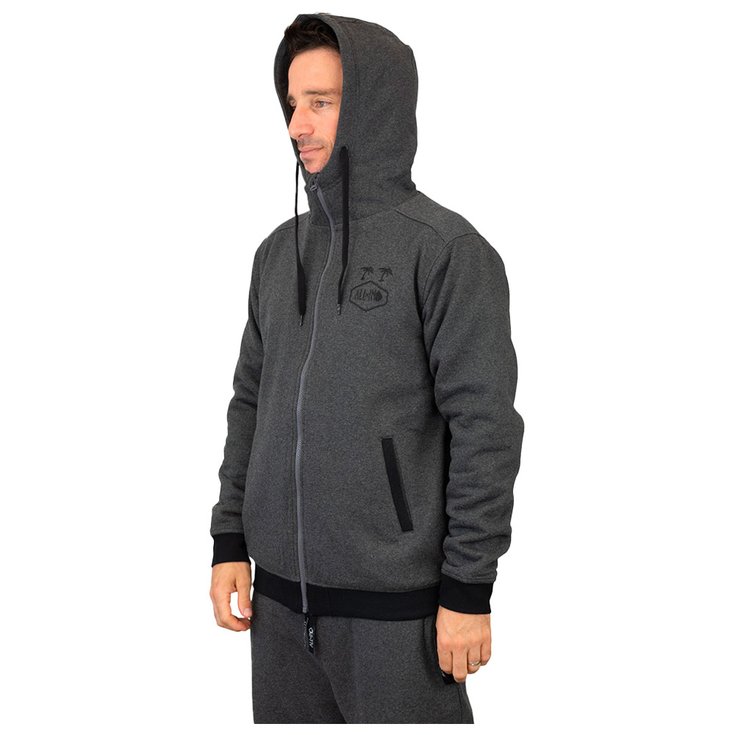 

Толстовка с капюшоном, плюшевая, угольного цвета - s All-In