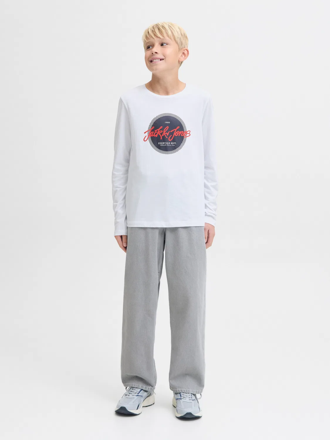 Футболка Jack & Jones Junior, Light Grey — фото 3