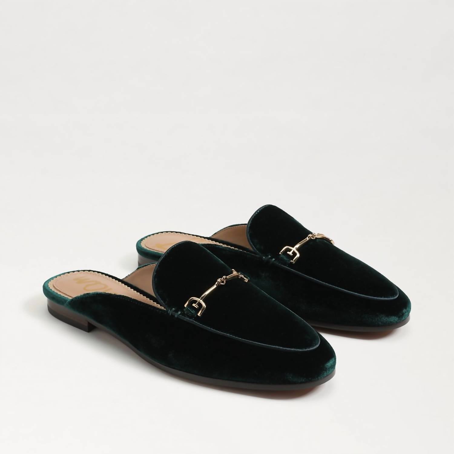 Мюли Linnie Bit из изумрудно-нефритового бархата Sam Edelman, цвет emerald jade velvet — фото 2