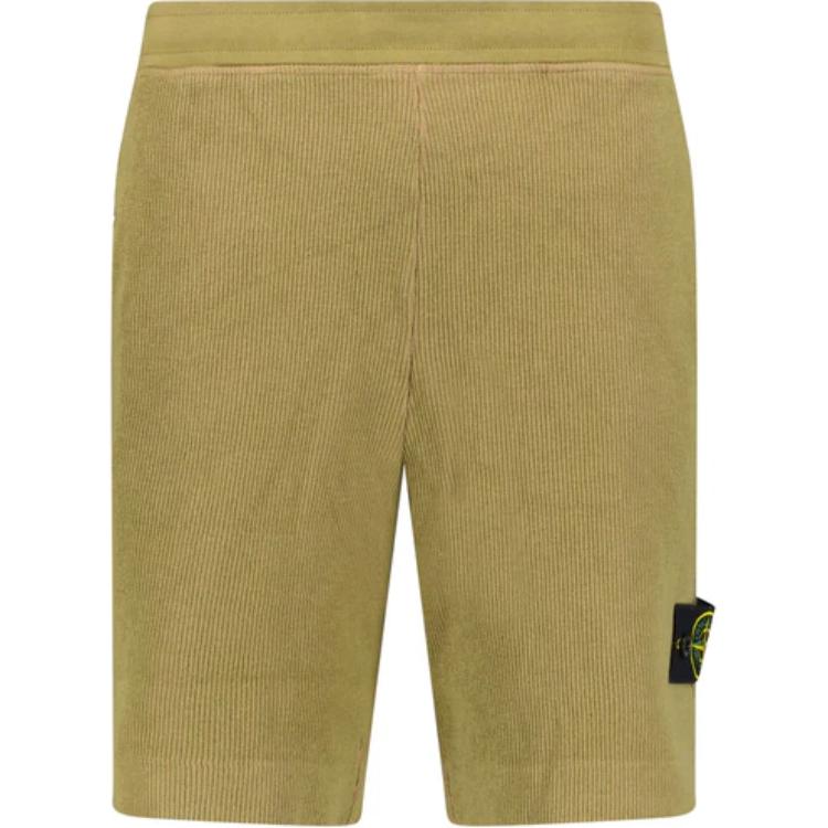 STONE ISLAND Повседневные шорты мужские желтые — фото 3