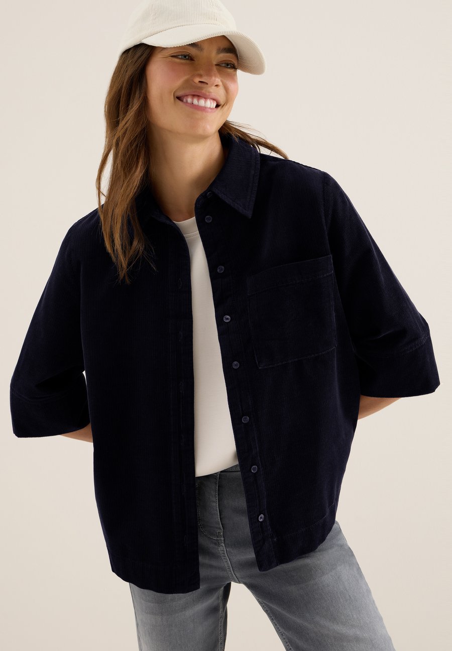 

Блуза Cecil Button-down blouse, Blau/Dark Blue