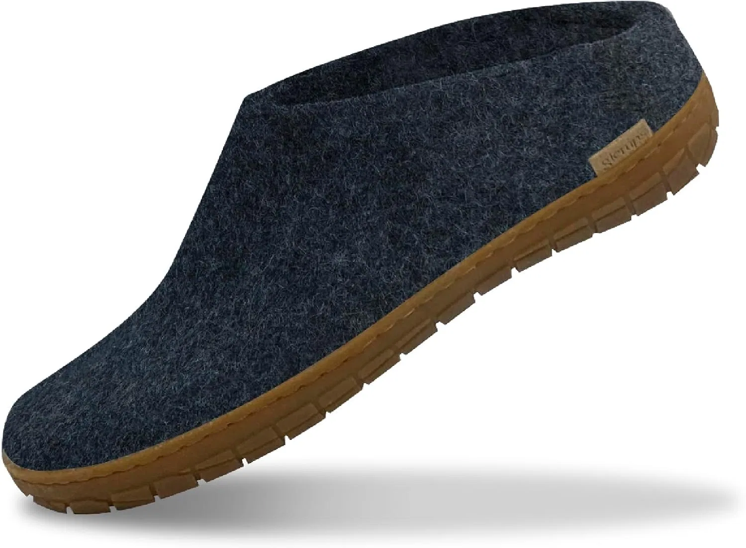 Glerups dk Model BR Фетровые тапочки, для взрослых, унисекс, резиновая подошва, Denim