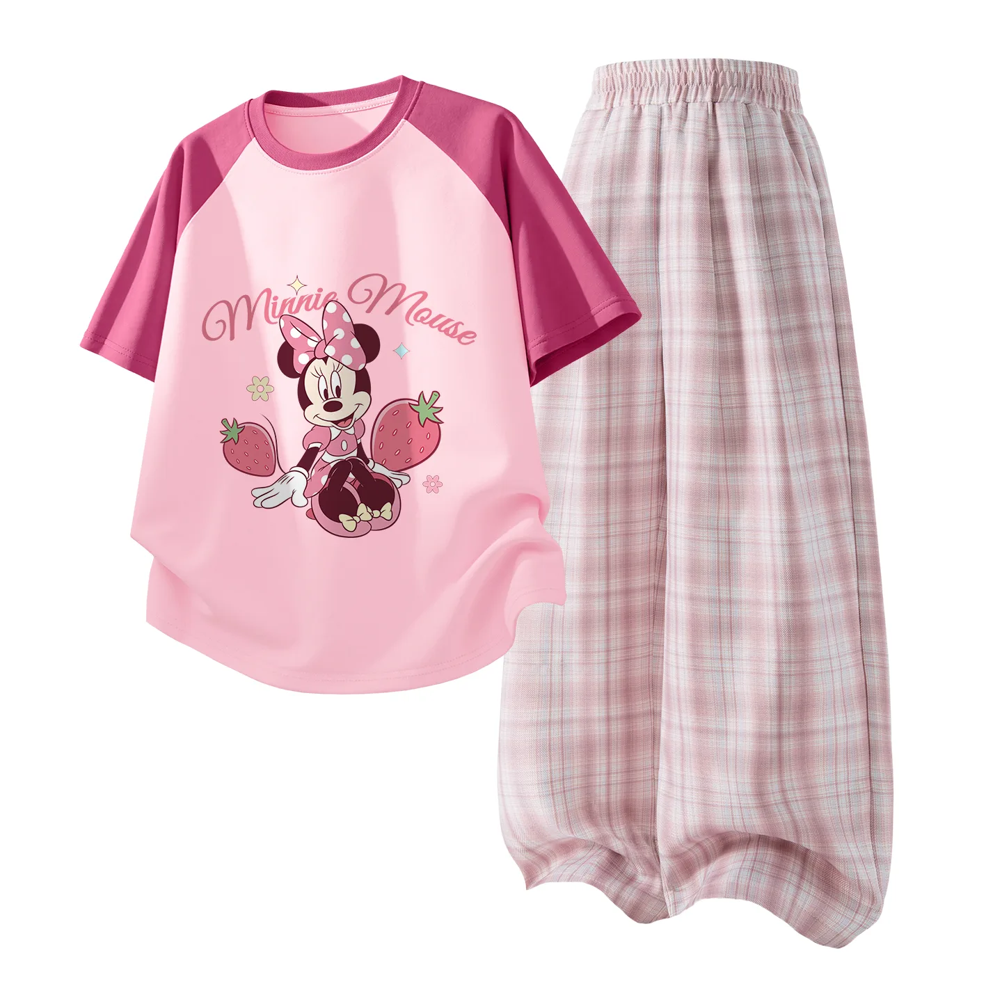 Детский спортивный комплект Casual Disney, Di Call Smile K Berry Pink+Solid Color Quartz Pink — фото 4