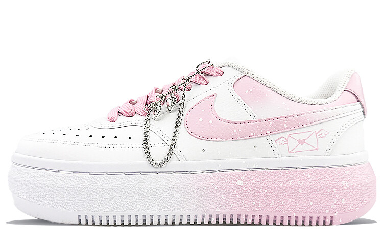 Кроссовки Nike Court Vision 1 Skateboard Shoes Women's Low-Top Pink/White