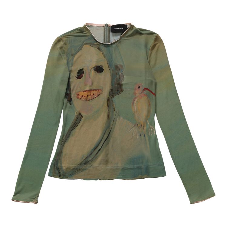

Топ Simone Rocha Genieve Figgis Print Fitted Ballet Mesh Top 'Multicolor', разноцветный