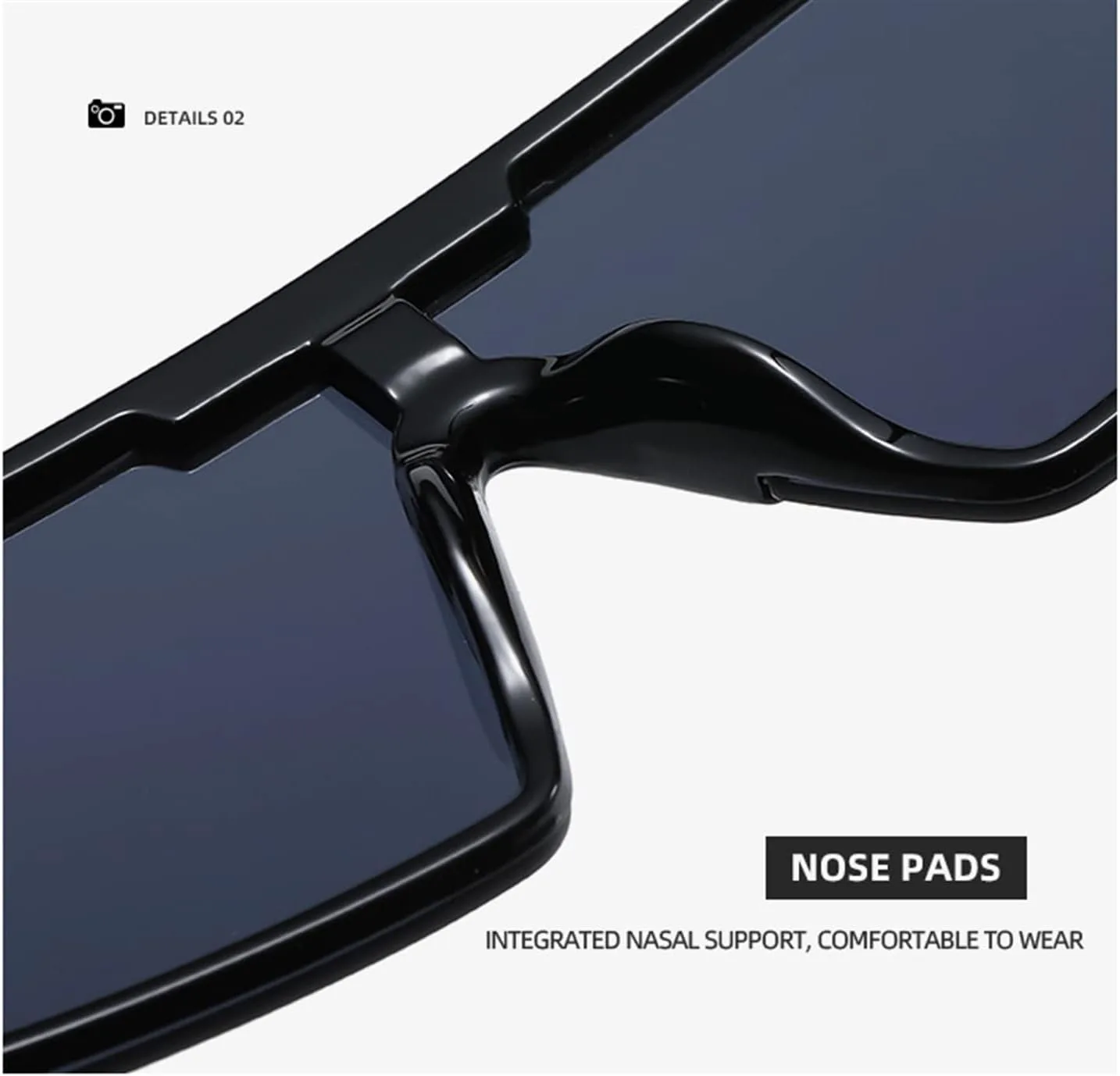 

Солнцезащитные очки XINXIN в большой квадратной оправе в уличном стиле для мужчин и женщин, декоративные очки для отдыха на природе (Цвет: D, Размер: Средний), D