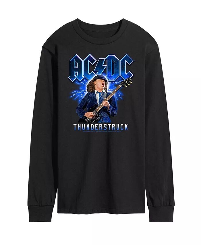 

Мужская футболка ACDC Thunderstruck с длинным рукавом AIRWAVES, черный