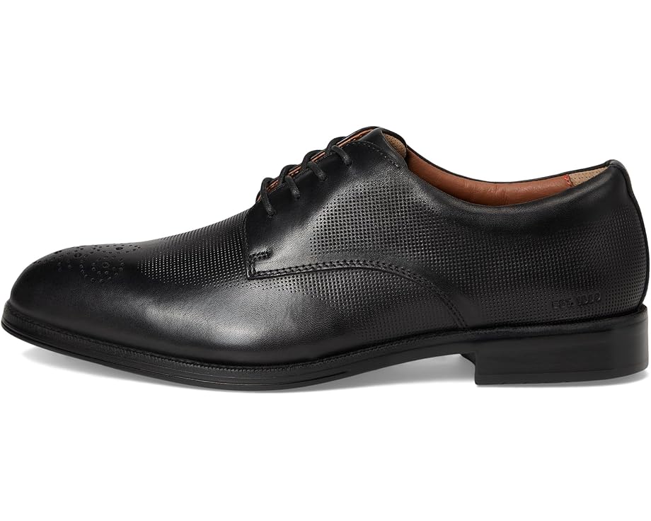 Мужские оксфорды Johnston & Murphy XC Copley Wingtip, Black Waterproof Embossed Full Grain — фото 4