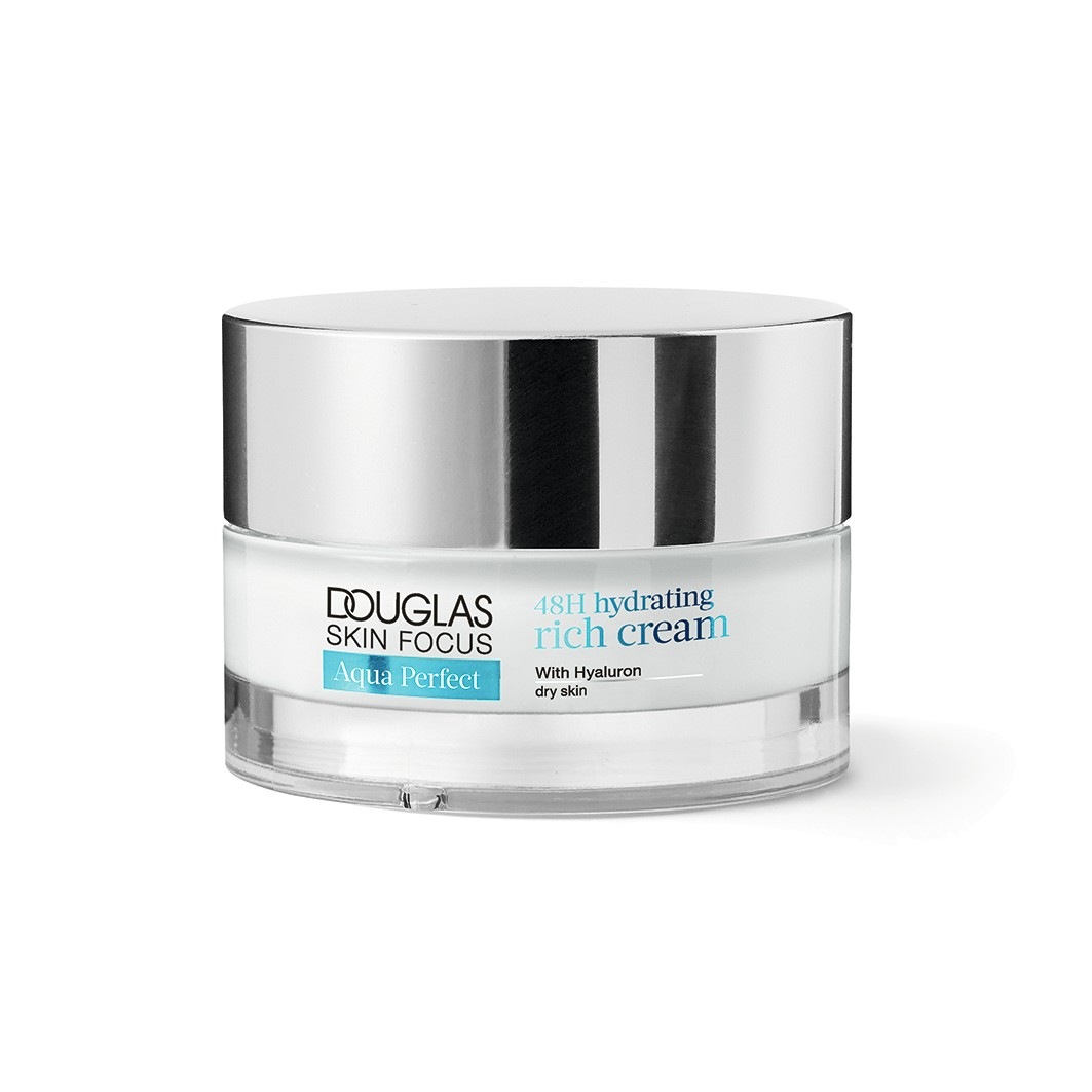 

Крем для лица skin focus aqua perfect 48h hydrating rich cream Douglas Collection, объем 50 мл