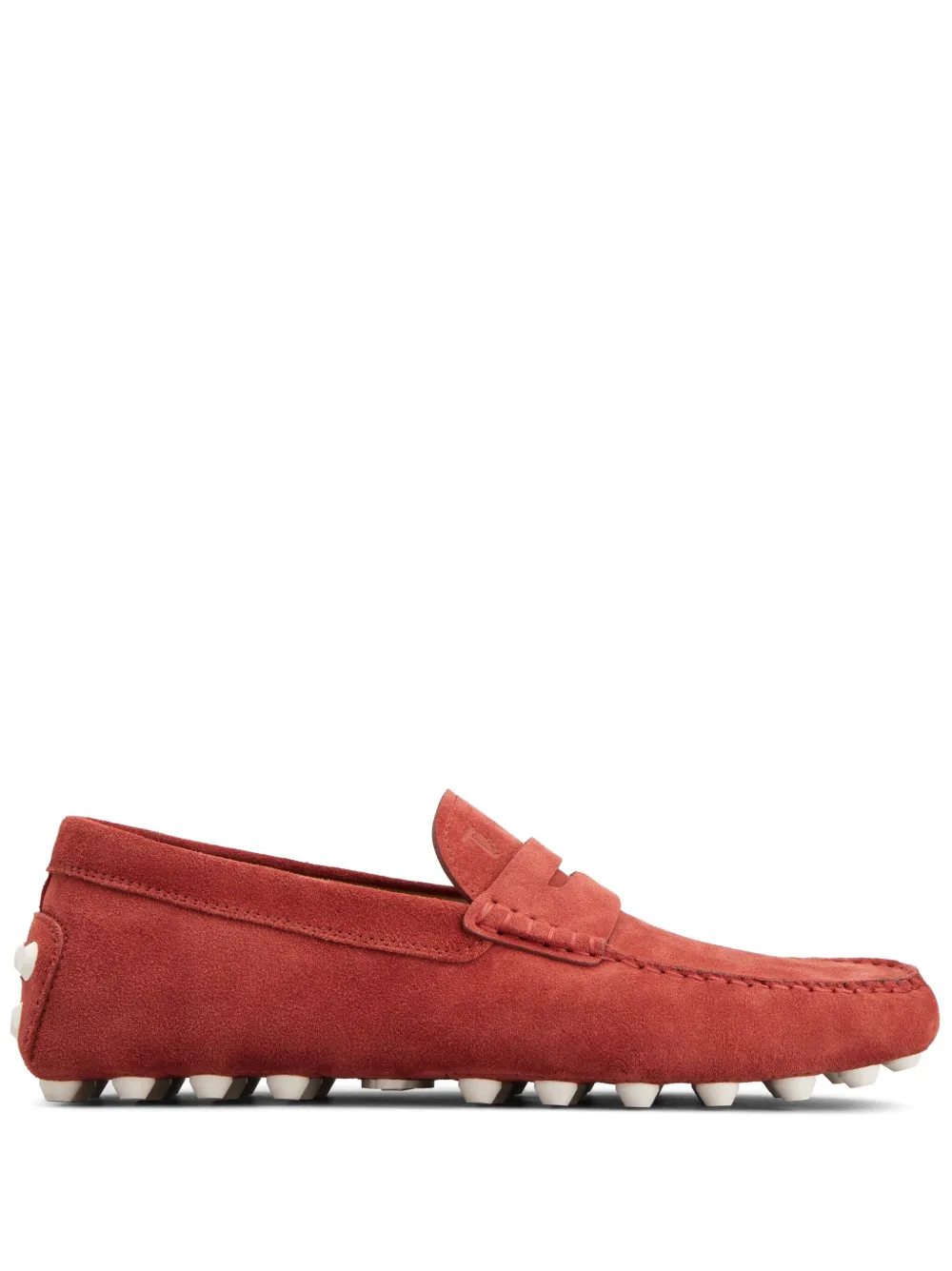 

Лоферы с тисненым логотипом TOD'S, красный
