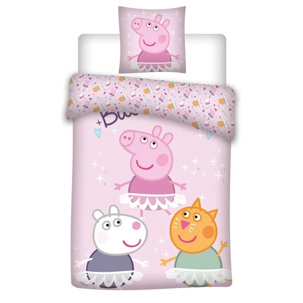 

Комплект постельного белья Peppa Pig, розовый