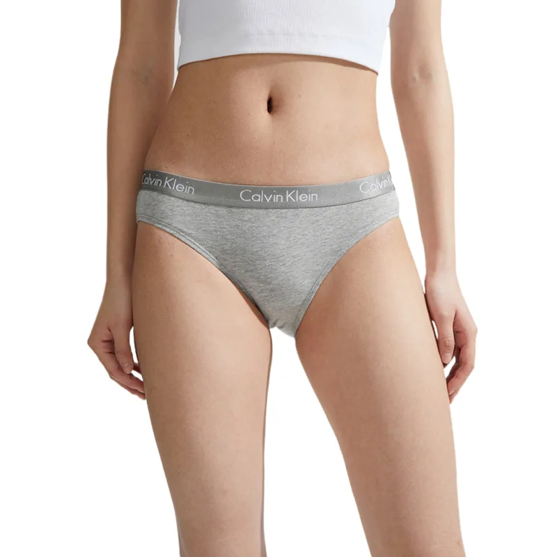 Женские трусы 3 шт Calvin Klein, 1 Set 3 Pack (Black+White+Gray) — фото 3